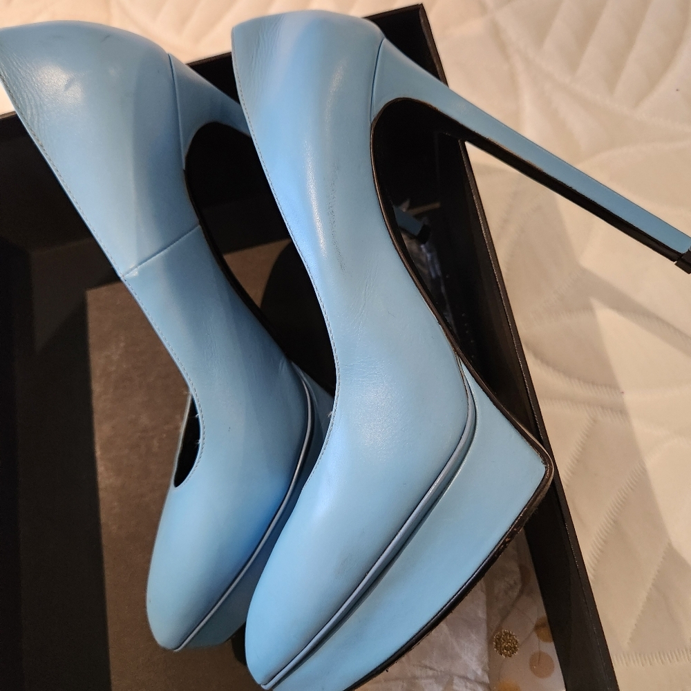 💙Blue JANIS PUMP (Saint Laurent)